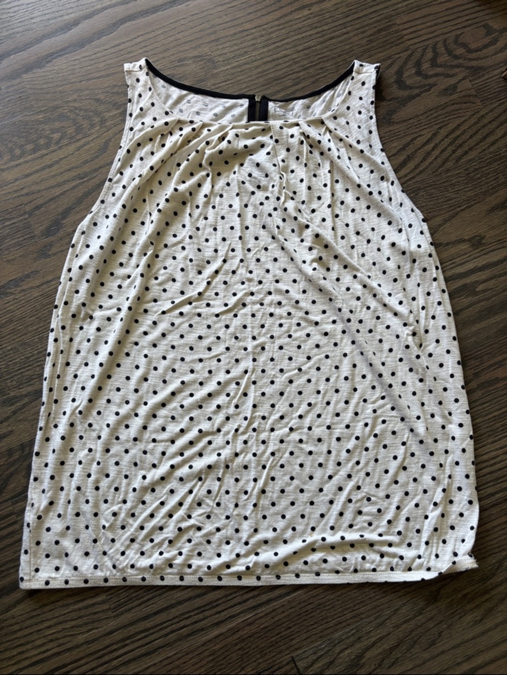 Loft Polka Dot Sleeveless Top